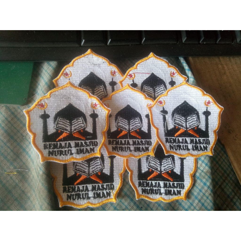 Jual Logo Remaja Masjid Nurul Iman Bordir Badge Emlem Shopee