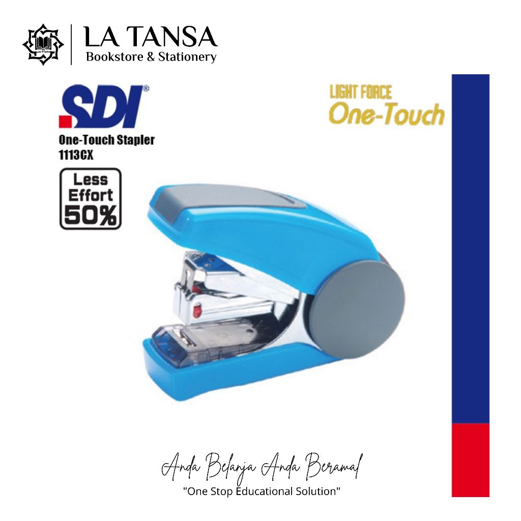Jual SDI ONE TOUCH DOUBLE STRIP STAPLER 1113C-X | Shopee Indonesia