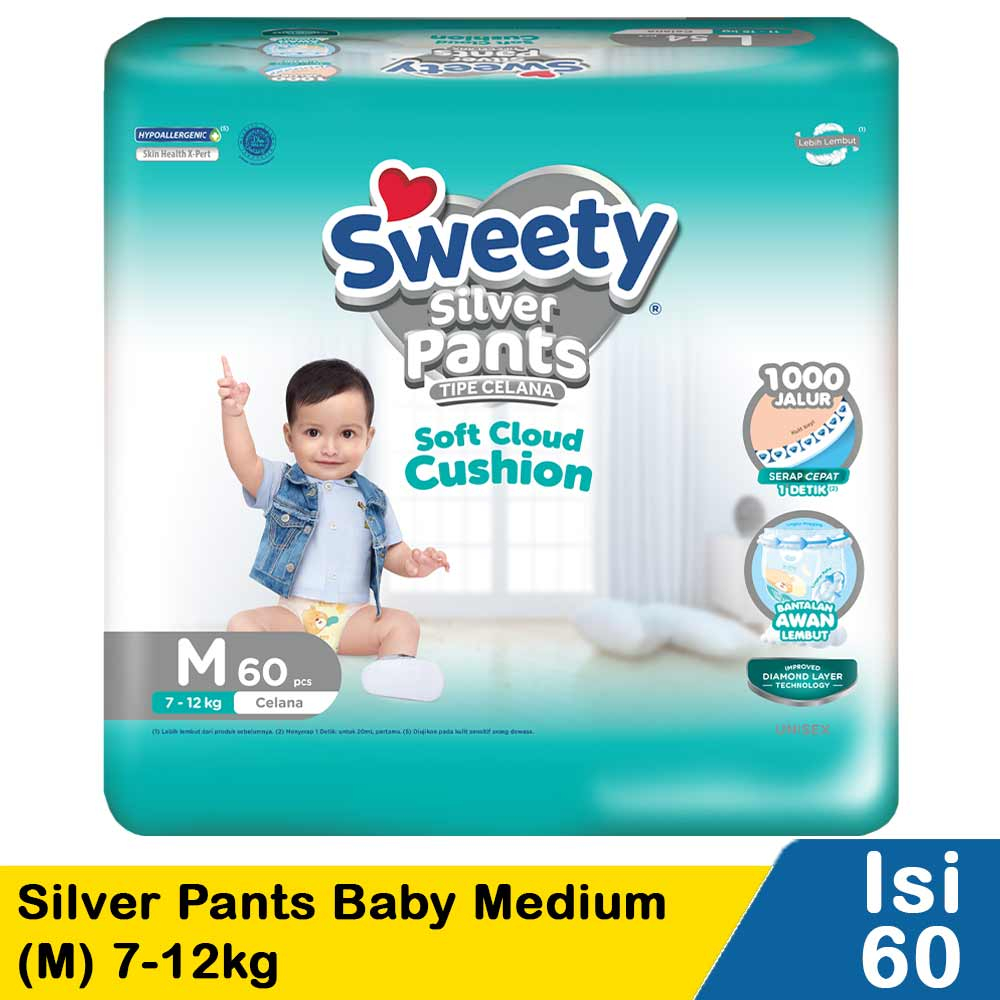 Jual Sweety Silver Pants S66 M60 L54 Xl42 Shopee Indonesia