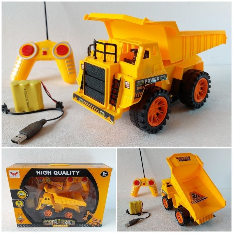 Jual Mainan Remote Control Mining Truck RC 6CH Dump Truk | Shopee Indonesia
