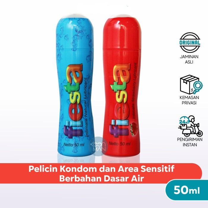 Jual Fiesta Lubricant Gel Pelumas Pelicin Fiesta Natural Dan Strawberry 50ml Shopee Indonesia 