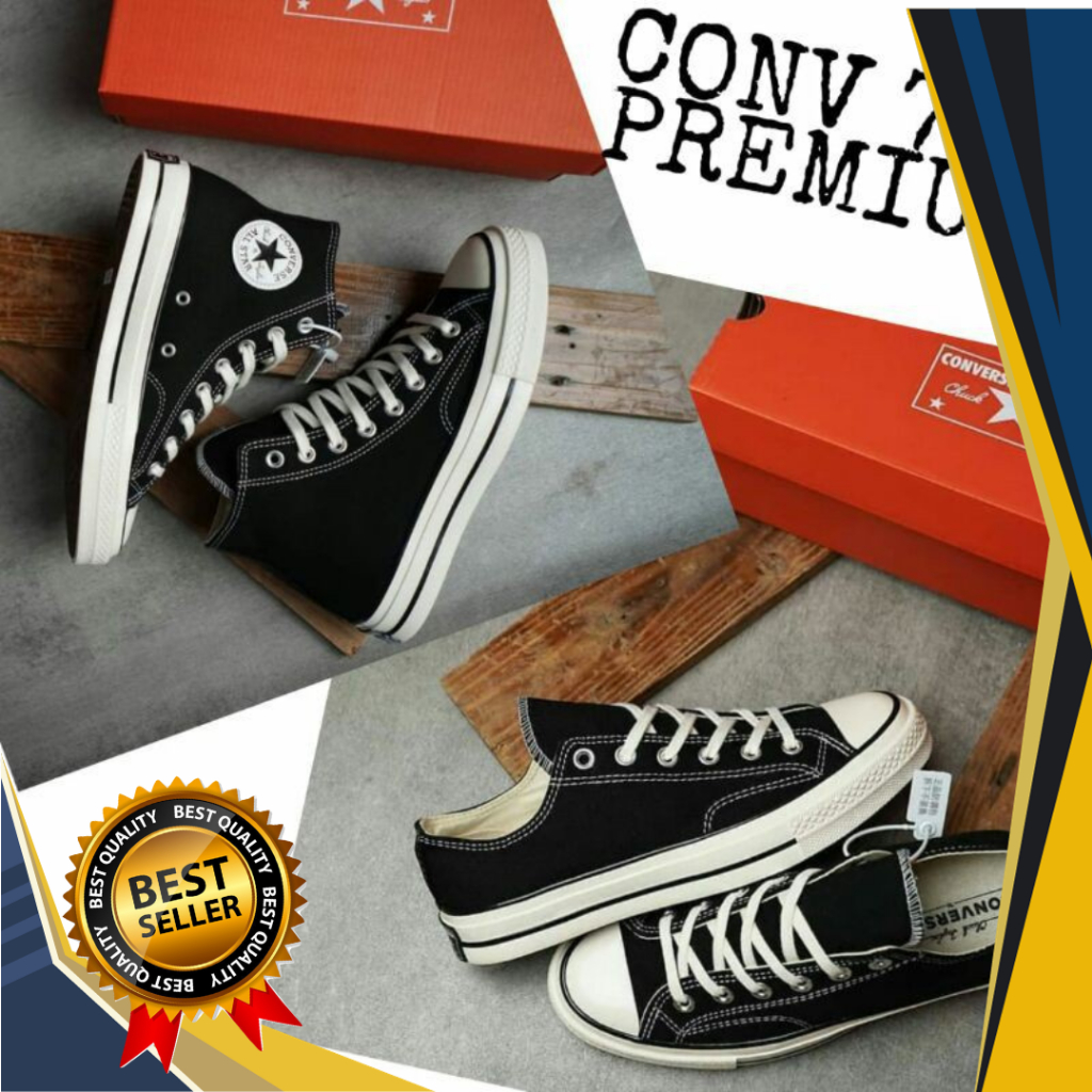 Jual [ Grade Ori ] Sepatu Converse All Star 70s Premium High Low Pria