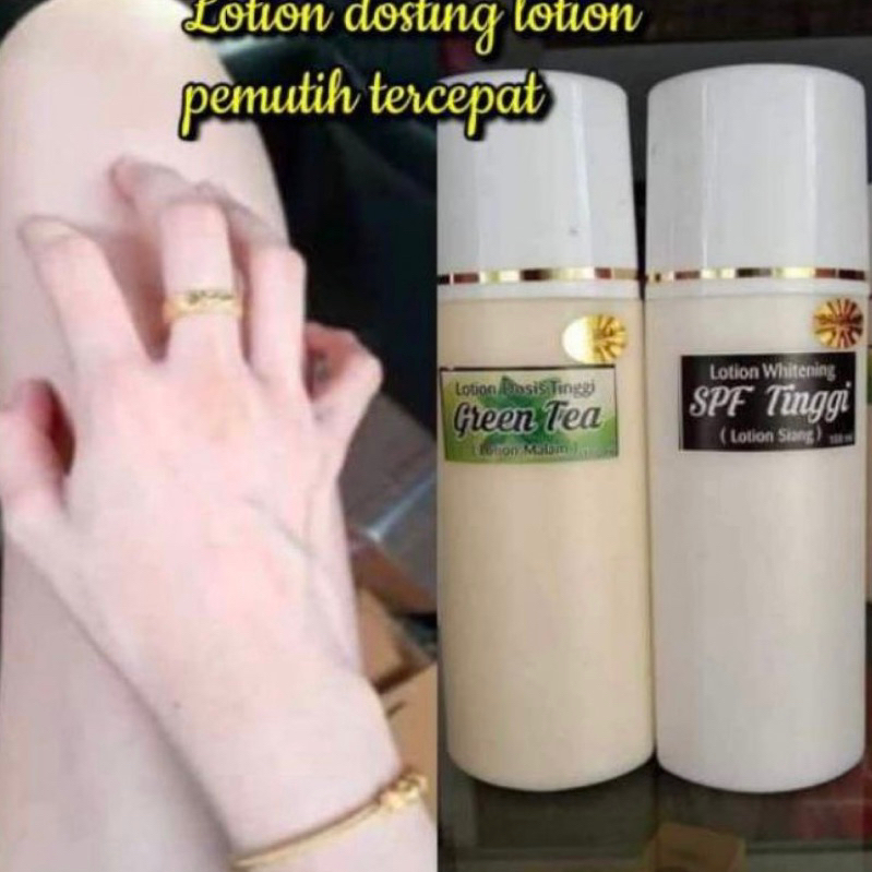 Jual HAND BODY LOTION DOSTING WHITENING GREEN TEA SPF TINGGI / HBL