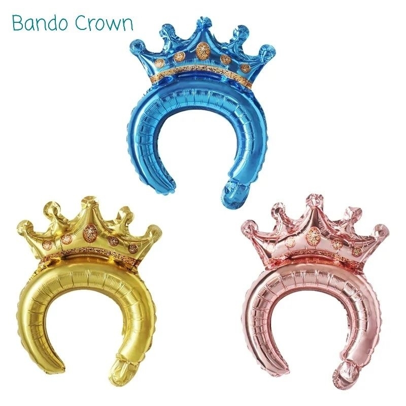 Jual BALON FOIL BANDO MAHKOTA ROSEGOLD/GOLD/BIRU (BALON BANDO SAMARINDA ...