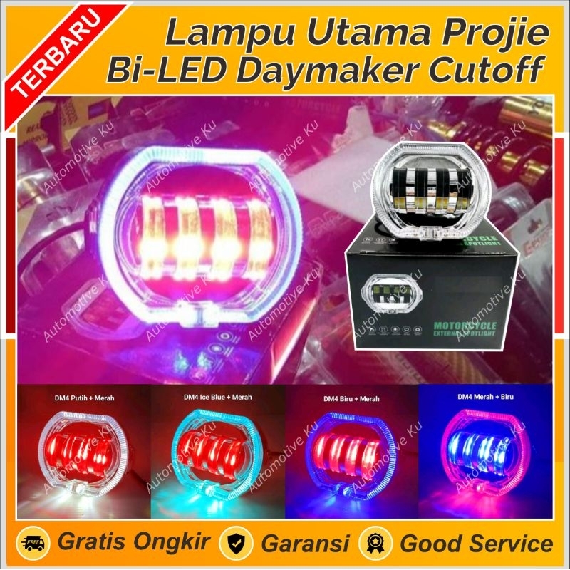 Jual DAYMAKER BILED LAMPU PROJIE 4 LENSA LASER 2 WARNA SINAR CUT OFF ...