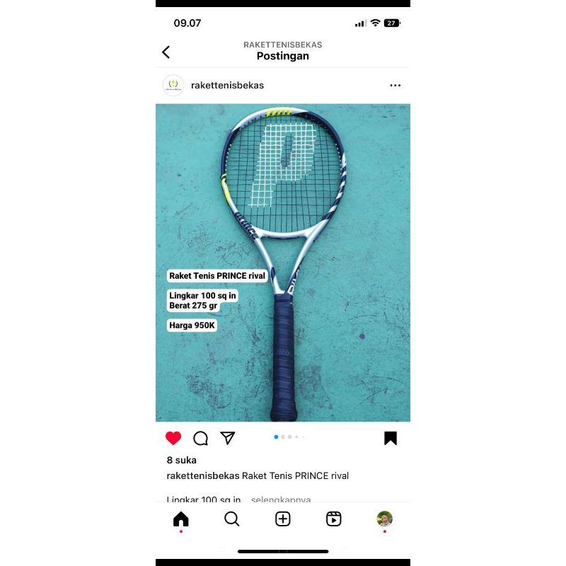 Jual raket tenis prince rival | Shopee Indonesia