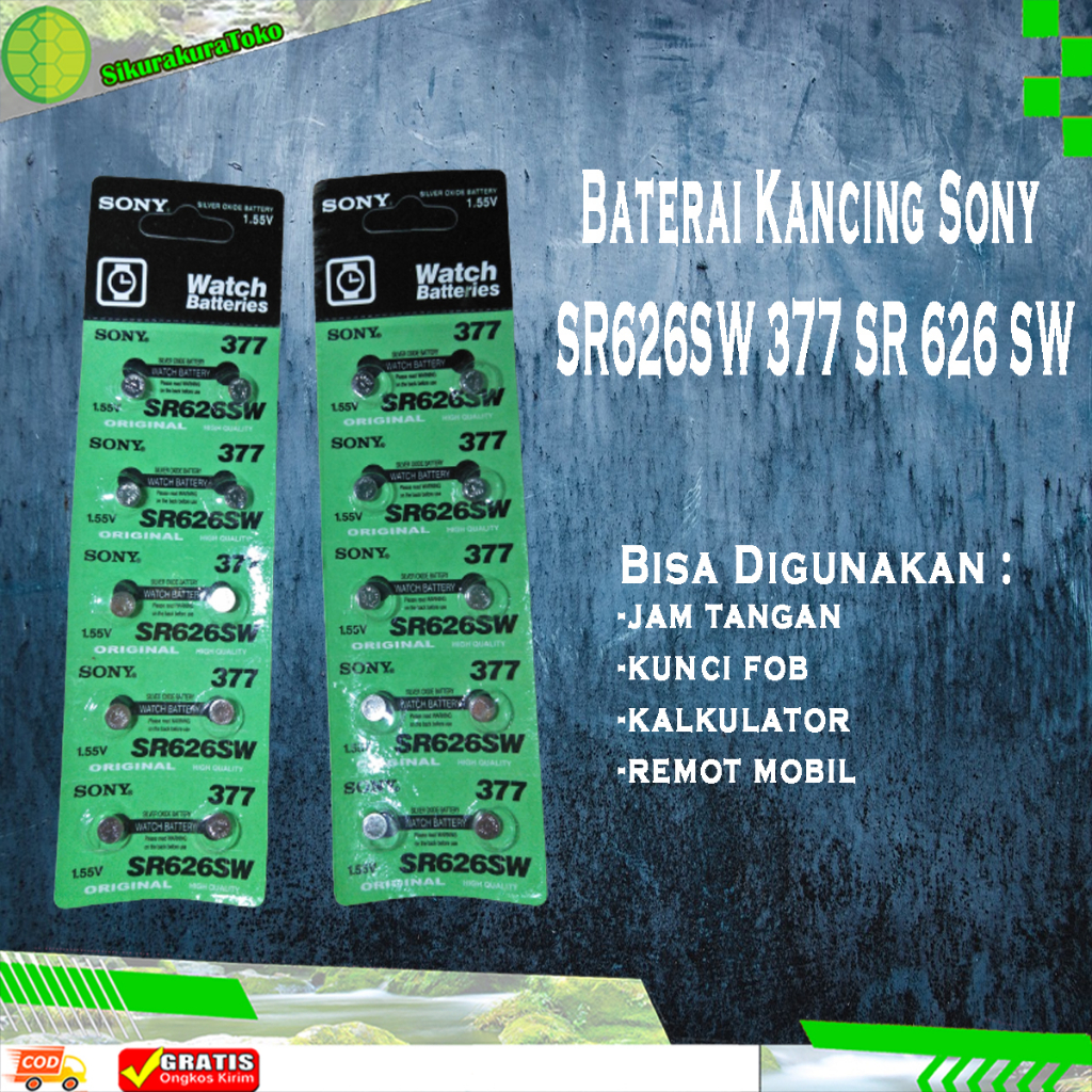 Jual Skr Baterai Batre Kancing Battery Jam Tangan Watch Sony Sr626sw