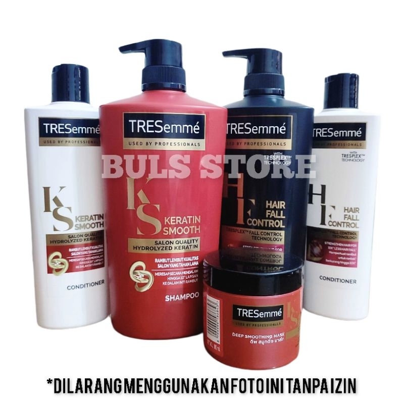 Jual Tresemme Shampoo Conditioner Keratin Smoothhair Fall Controlhair Mask 340670850 Ml 