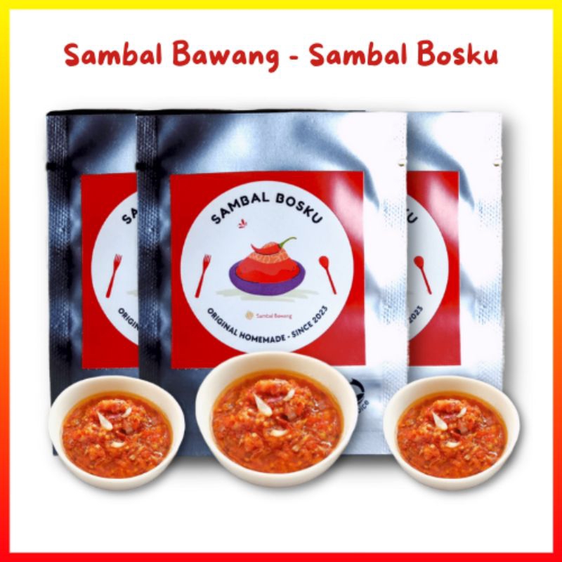 Jual Sambal Bawang Sachet 30 Gram Murah Meriah Bersertifikat Spp Irt