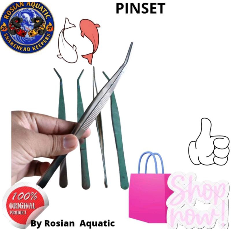 Jual PINSET panjang aquascape untuk pemberian pakan ikan | Shopee Indonesia