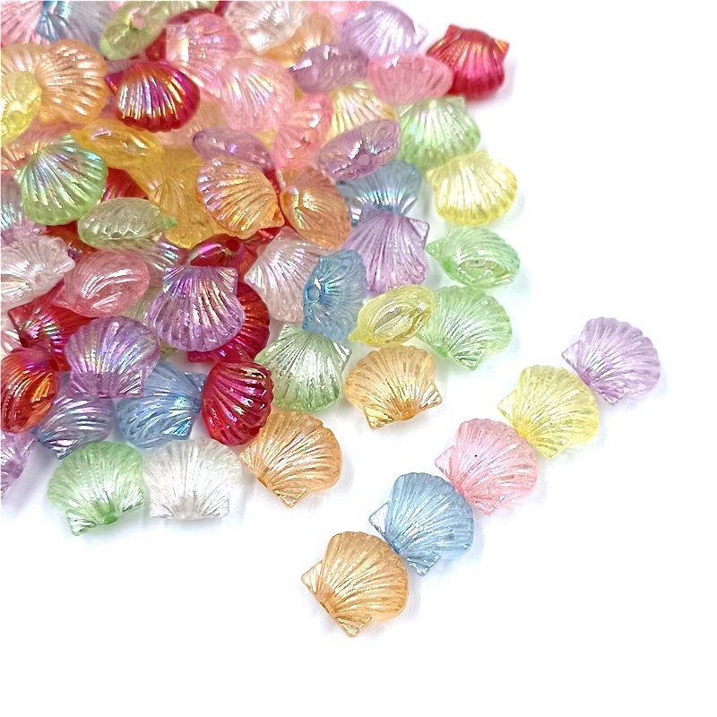 Jual Manik Manik Shell Kerang AB Bening Bahan Kerajinan Gelang Kalung ...