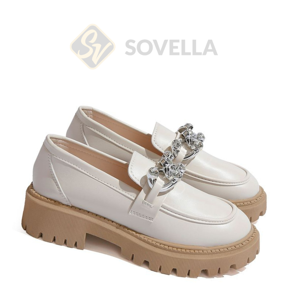 Jual SOVELLA Loris Sepatu Wanita Loafers Korean | Shopee Indonesia