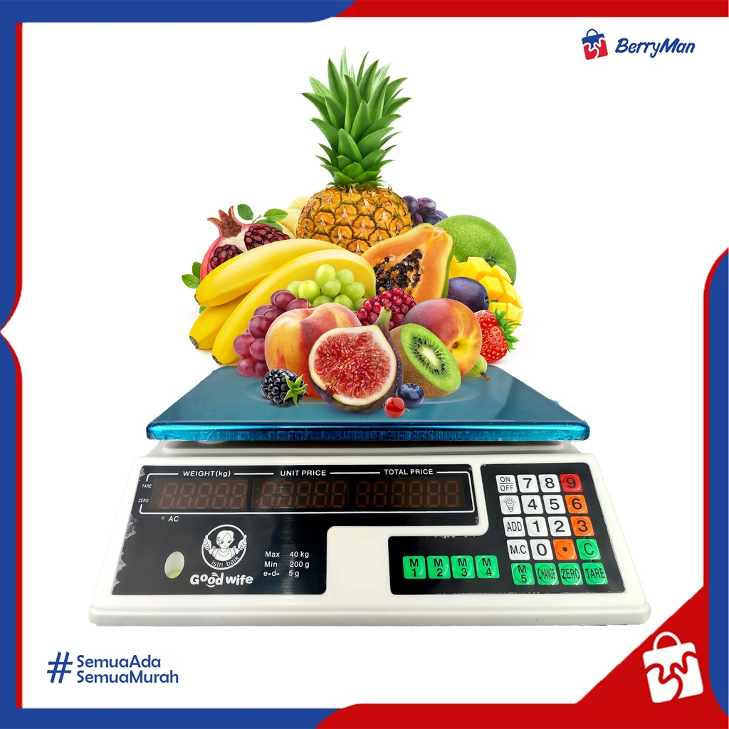 Jual Timbangan Buah Digital Kg Digital Computing Scale Double