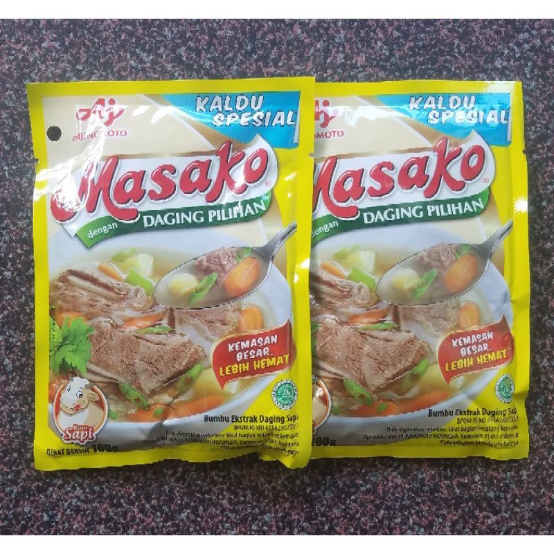 Jual Masako Kaldu Ayam Dan Sapi Penyedap Rasa 100 Gram Sapi Dan Ayam Shopee Indonesia