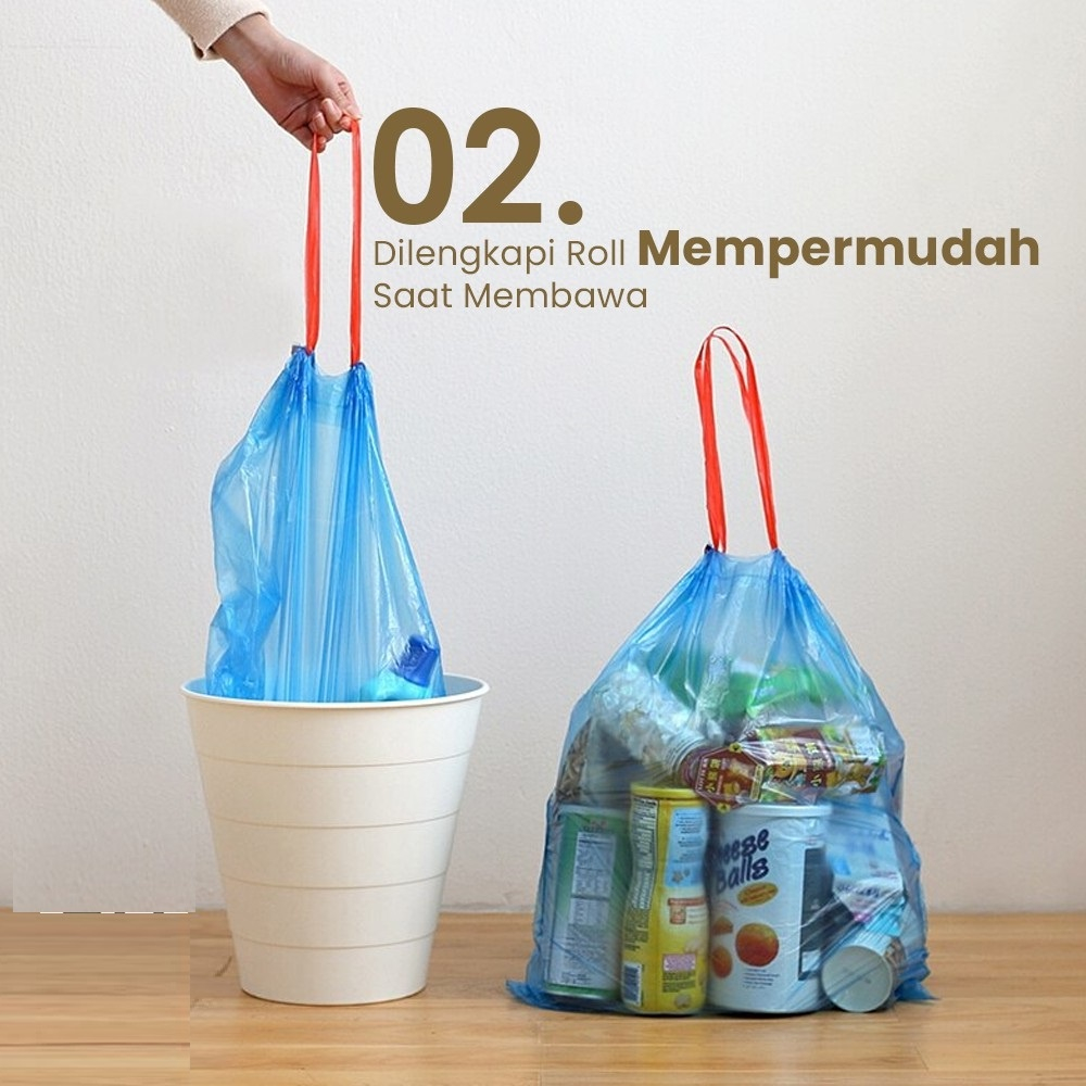 Jual Dtg Kantong Plastik Sampah Serut Dengan Tali Roll Plastik Kresek