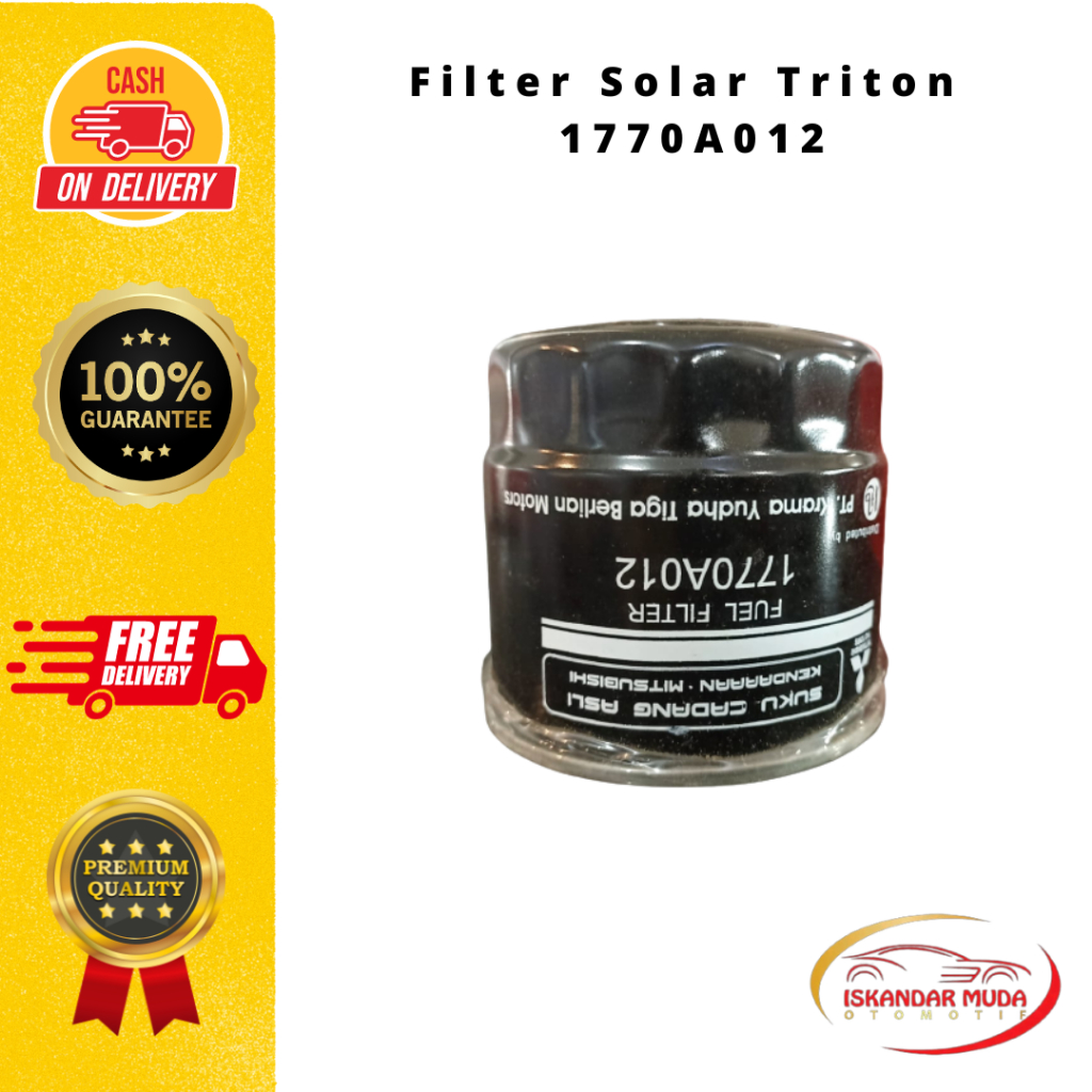 Jual FILTER SOLAR STRADA L200 TRITON 2.800 4M40 ASLI 1770A012 | Shopee ...