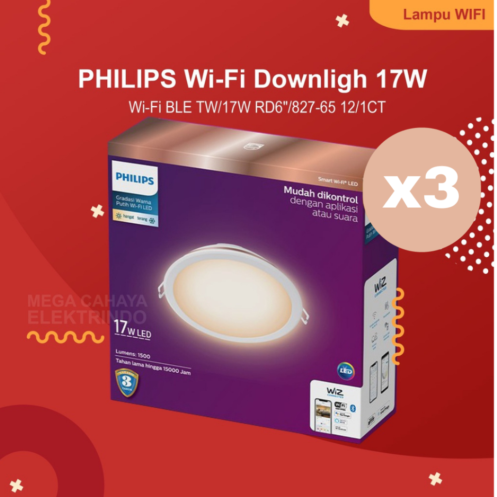 Jual Paket Bundling Philips Smart Wifi LED Downlight 17W - Tunable ...