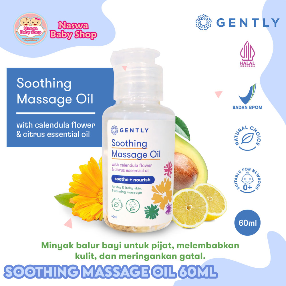 Jual Gently Soothing Massage Oil Minyak Gosok Pereda Kulit Gatal Merah