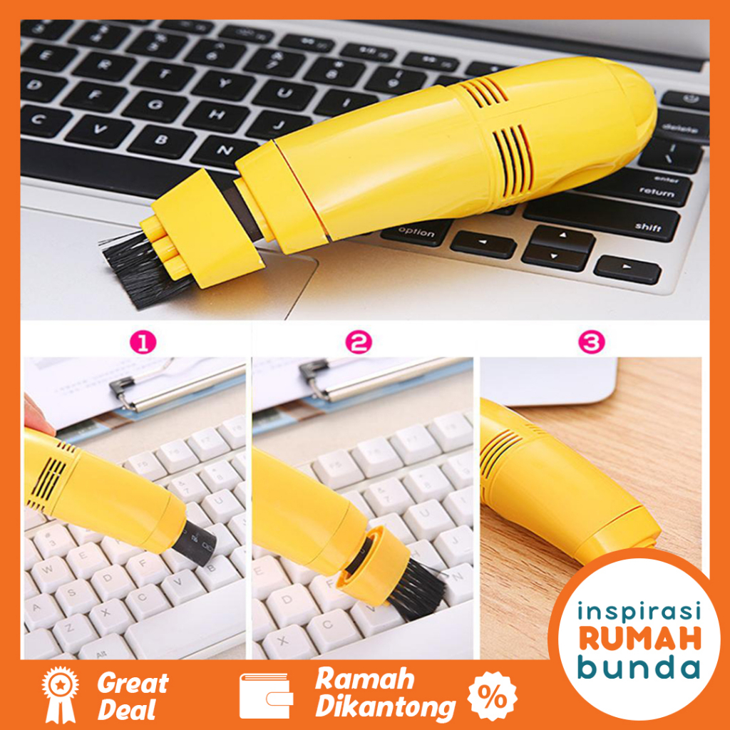 Jual Mini USB Vacuum Keyboard Cleaner for Laptop Computer PC Pembersih