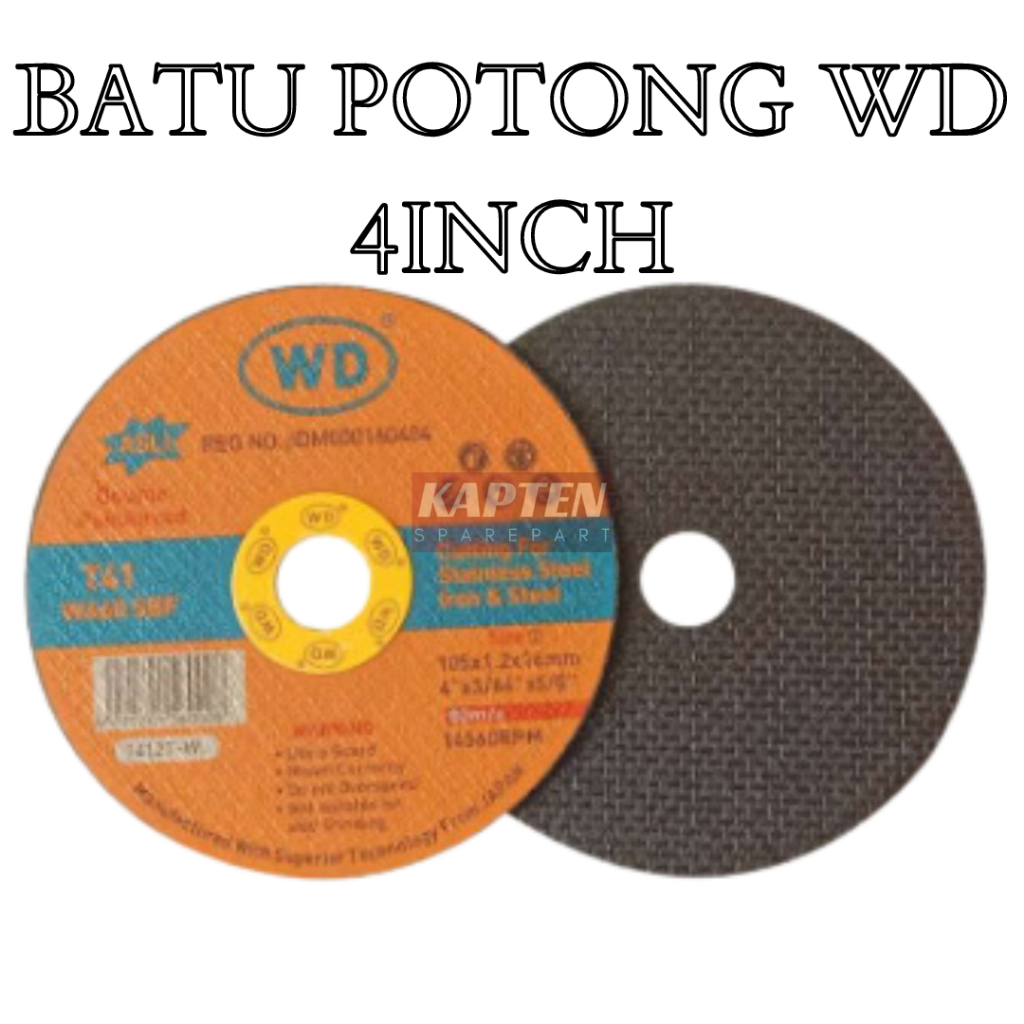 Jual Batu Gurinda Gerinda Wd Mata Gurinda Gerinda Wd 4in Potong Besi Shopee Indonesia 8874