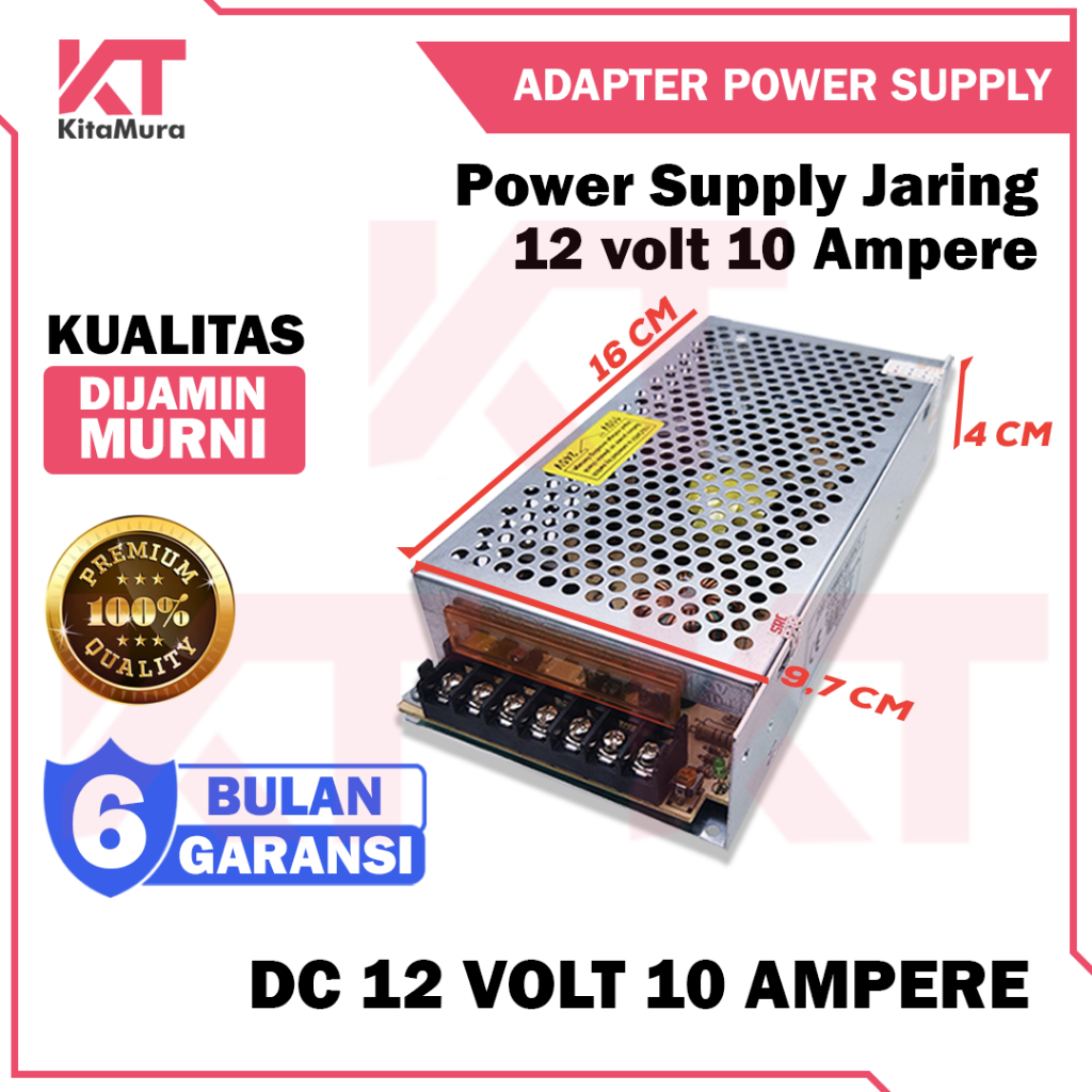 Jual Power Supply Jaring 12 Volt 10 Ampere Murni Psu Dc 12v 10a Shopee Indonesia 2902