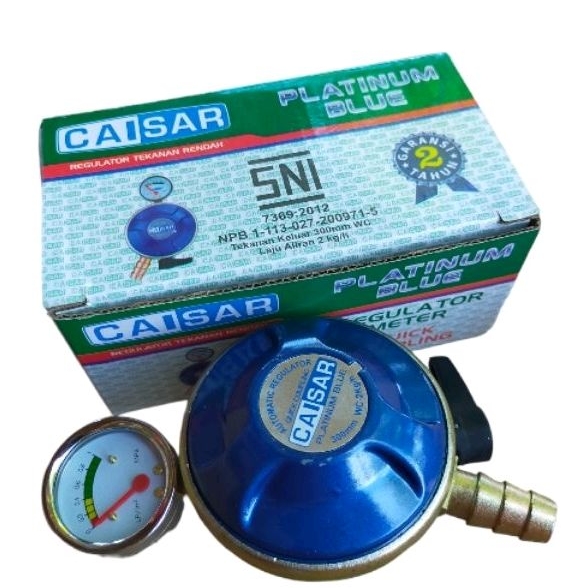 Jual Regulator Meter Platinum Blue Caisar / Regulator Gas / Regulator