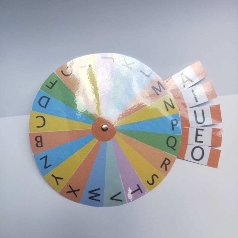 Jual Spinner Baca Alphabet Huruf Kapital Abjad Belajar Membaca Rosa ...