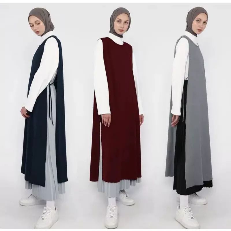 Jual Outwear Rompi Tali Vest Baju Luaran Muslim Shopee Indonesia