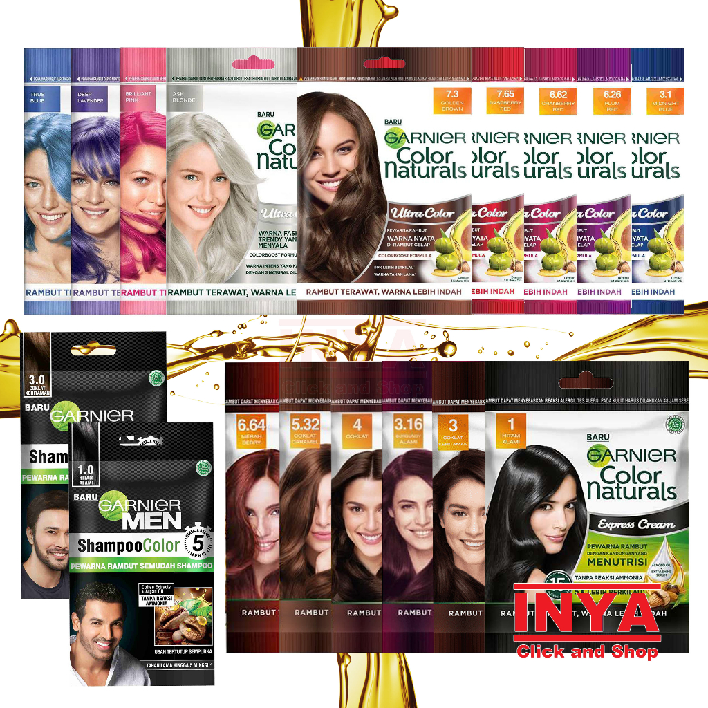 Jual Garnier Color Natural Express Cream, Ultra Color & Men Color