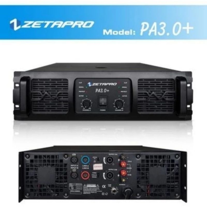 Jual Power ZETAPRO PA3.0+ | ZETAPRO PA 3.0+ (2 Channel 6600 Watt