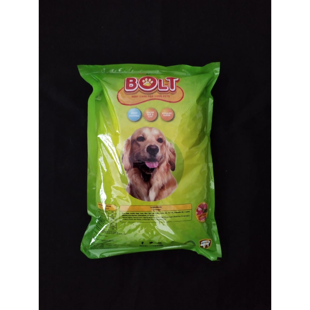 Jual MAKANAN ANJING BOLT DOG FOOD LAMB 1 KG lamb | Shopee Indonesia