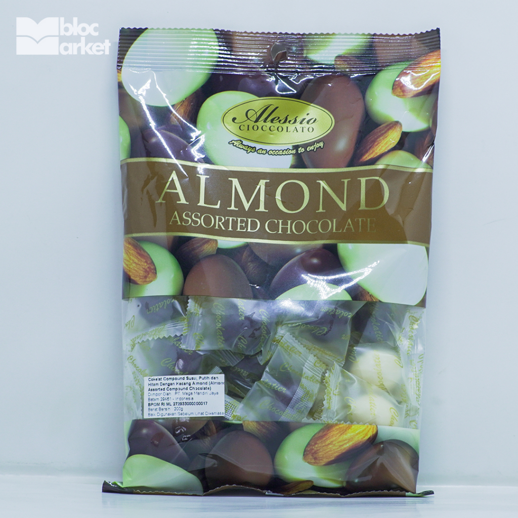 Jual Alessio Almond Assorted Chocolate 200gr Shopee Indonesia 8886