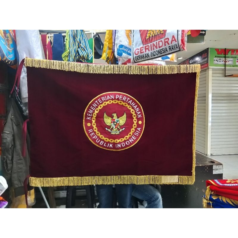 Jual Bendera Pataka Bordir Custom Kemhan | Shopee Indonesia