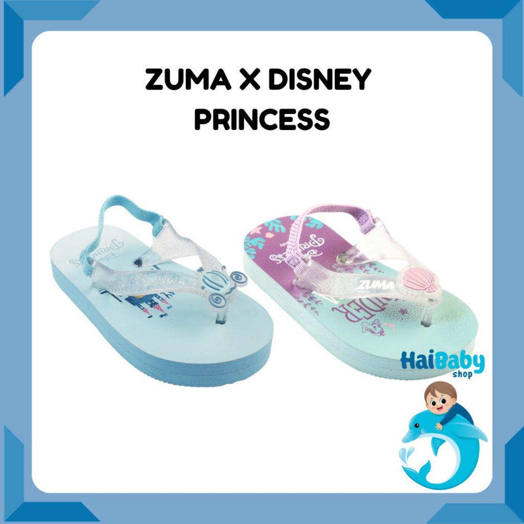 Jual Zuma Baby x Disney Princess Cinderella Ariel, Sandal Jepit Bayi ...
