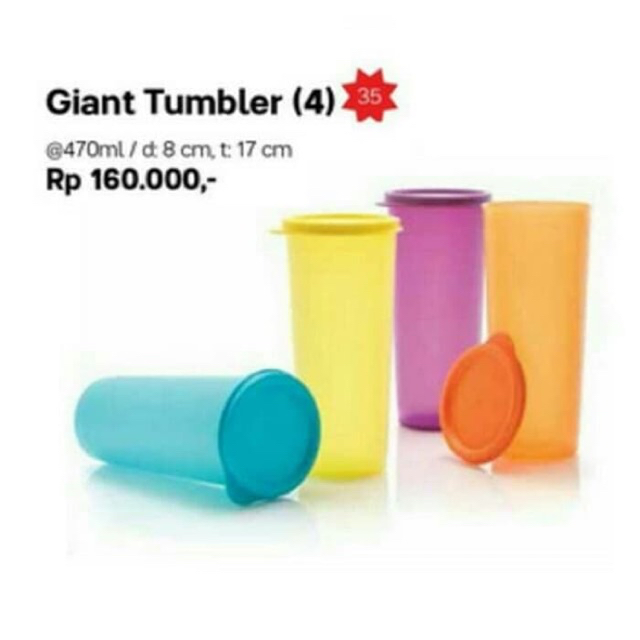 Jual Tb Tupperware Mantan Giant Tumbler Ml Shopee Indonesia