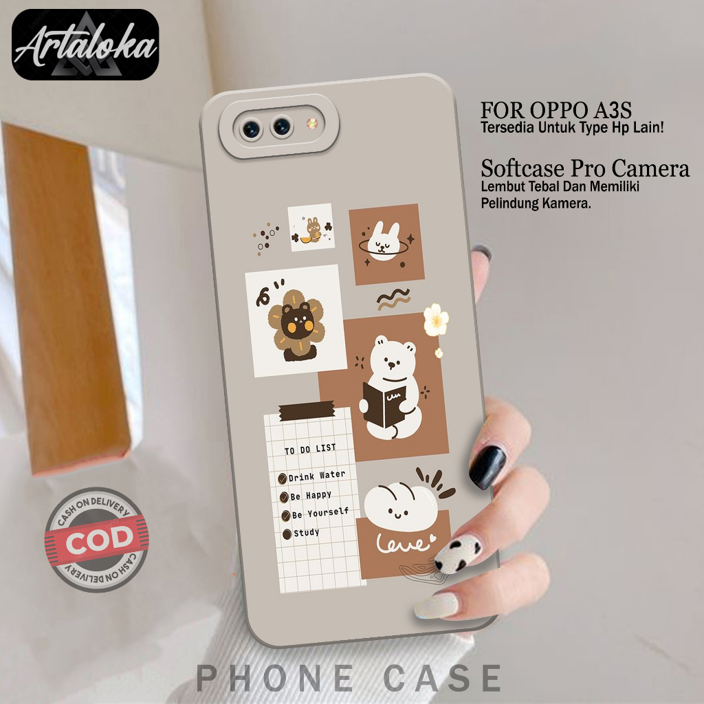 Jual Case Hp Oppo A3S Terbaru Fashion Case Kartun Softcase Oppo - Main Image