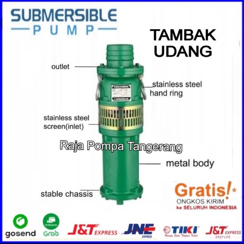 Jual Promo Submersible Pump Pompa Air Celup 3hp 3phase Tambak Udang