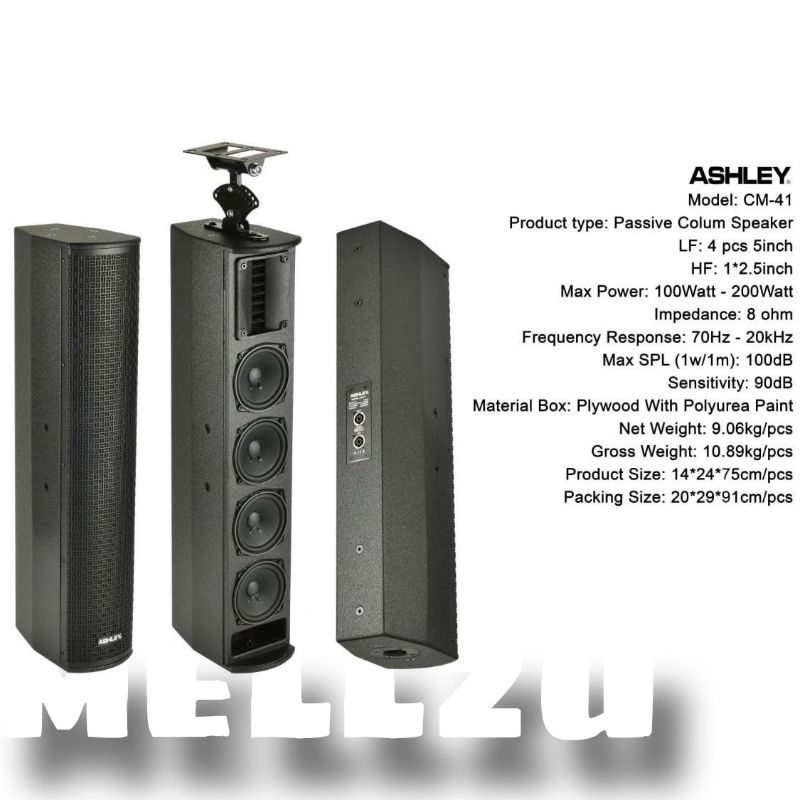 Jual Speaker Colum Ashley CM 41 Original Pasif Column CM41 | Shopee ...