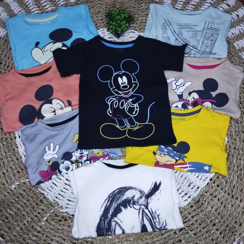 Jual Tshirt baby Gap Mickey Hitam 15T Shopee Indonesia
