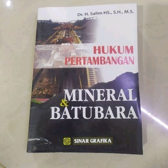 Jual Buku Hukum Pertambangan Mineral Dan Batubara By Salim | Shopee ...