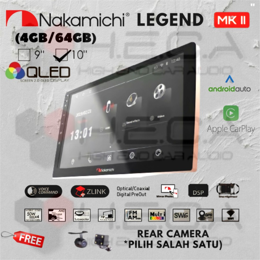 Jual Nakamichi LEGEND MKII 4/64 QLED 10" inch Android Head Unit
