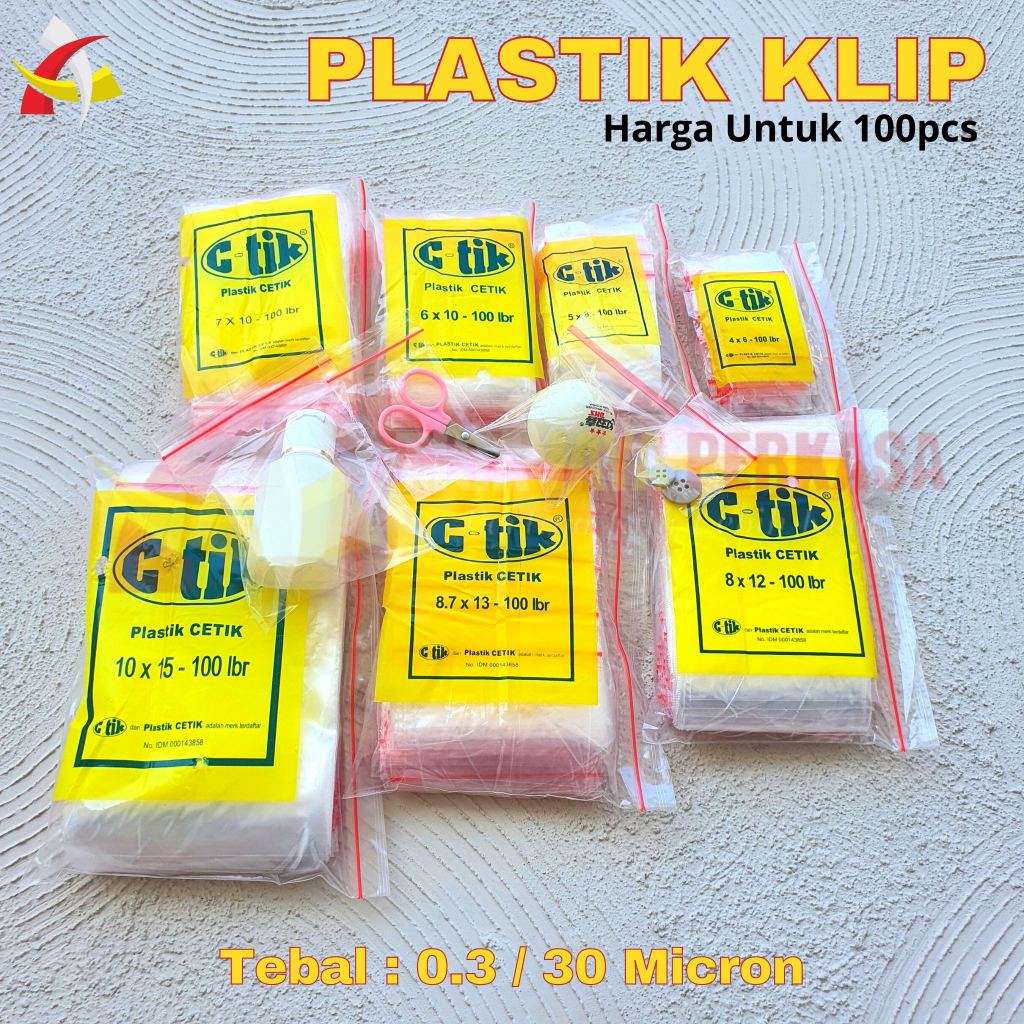 Jual Kantong Plastik Klip Ziplock Bening Ctik Pe Klip Mini Tebal Zip Lock Clip Seal Zipper 4263