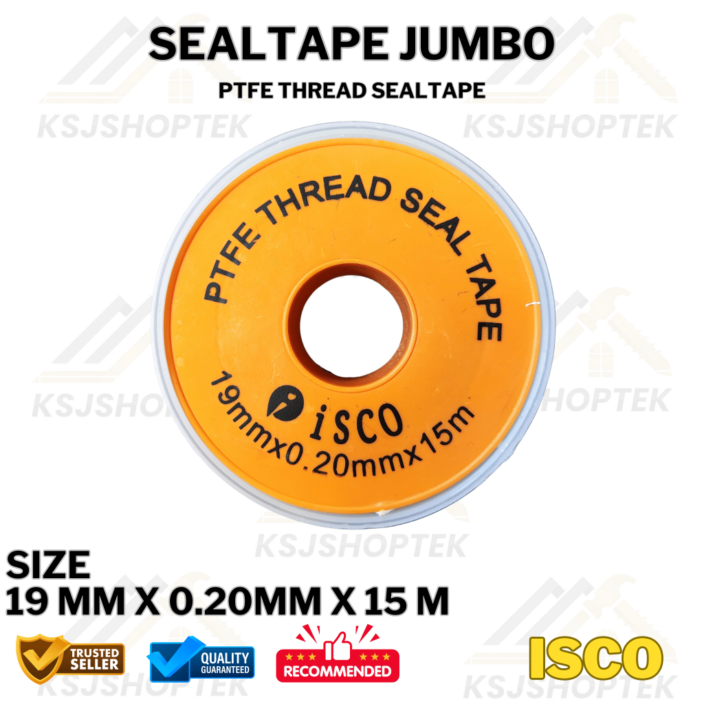 Jual TBA jumbo / Sealtape Seal Tape Besar 15 meter PTFE ISCO Hendso ...