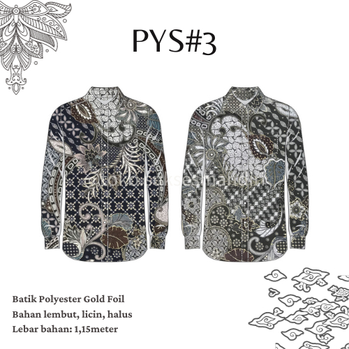 Jual [PYS3] ½ meter Batik Polyester Premium Motif Abstrak Batik ...