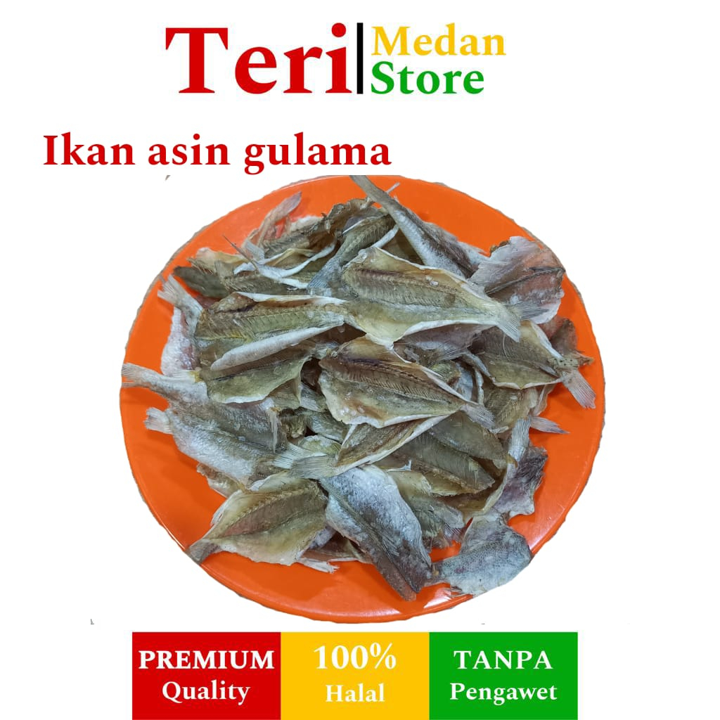 Jual Ikan Asin Gulama Belah Tanpa Kepala Berat 1 Kg Shopee Indonesia