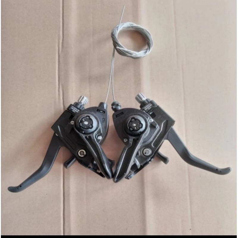 Jual shifter plus handel handle rem brake lever 3 x 7 speed 3speed ...