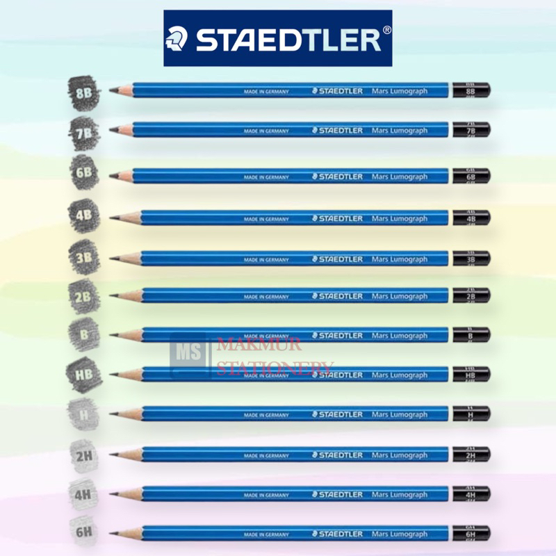 Jual Pensil Staedtler HB,2B,3B,4B,5B,6B,7B,8B (Pcs) | Shopee Indonesia