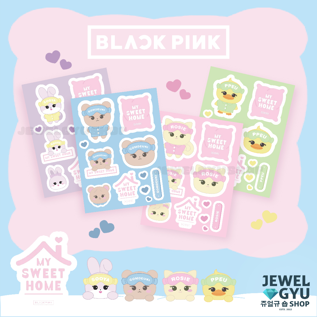 Jual Blackpink My Sweet Home Sticker / Stiker BP Gomdeuki Ppeu Rosie ...