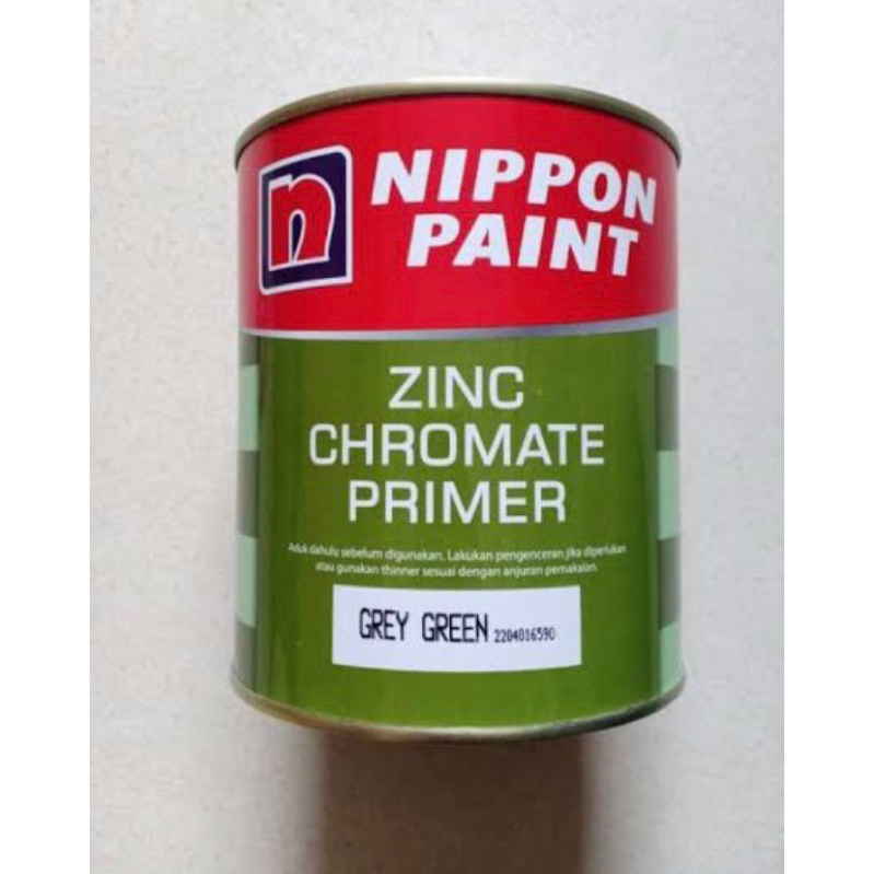 Jual Nippon Zinc Chromate Primer cat dasar meni besi hijau 5kg bagus 5