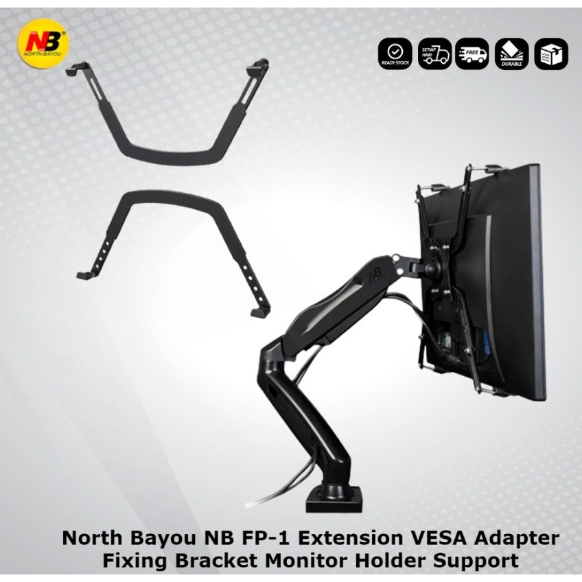 Adaptateur VESA Pour Rallonger Bras De Support Mural - De VESA 200 à 300/400 Mm - Lot De 4